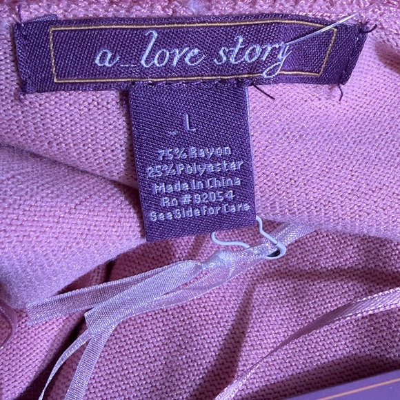 Elegant Pink Cardigan with Sequin Detail - Picture 4 of 7